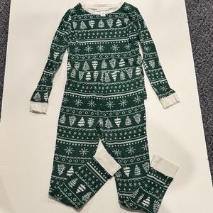 LC Lauren Conrad Green and White Kids Pajama Set